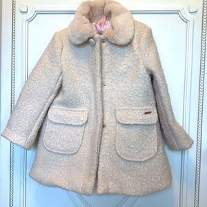 Tahari Fuzzy Faux Fur Collar Jacket 2T